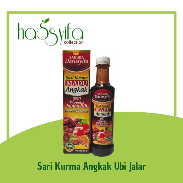 

Sari Kurma Madu ANGKAK Propolis Jambu Biji Plus Daun Ubi Jalar Kualitas Terjamin