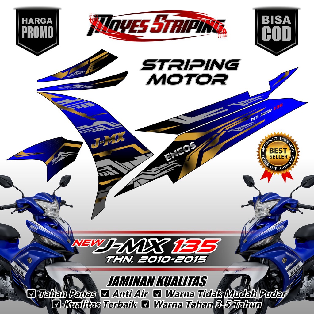 decal Custom Jupiter Mx 135 New stiker jupiter mx 135