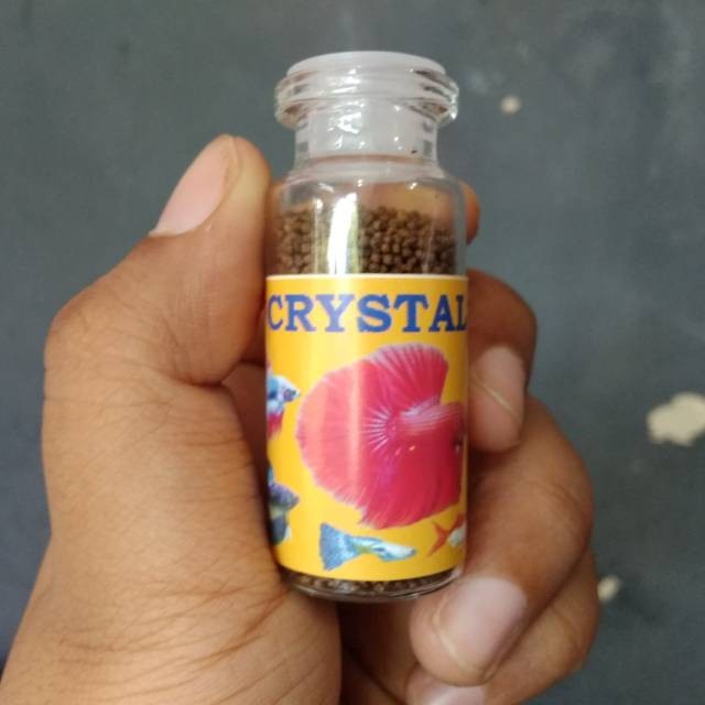 PELET CUPANG CRYSTAL TROPICAL 1MM  MAKANAN IKAN CUPANG