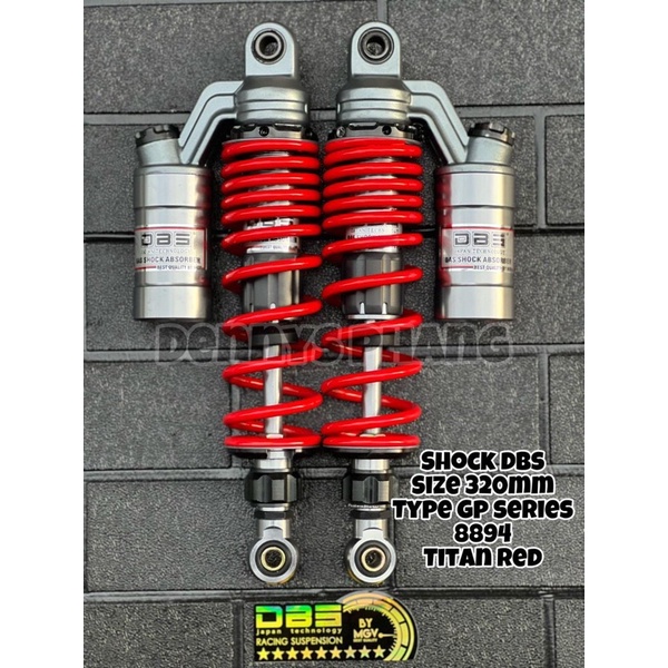 SHOCKBREAKER TABUNG RX KING CB 100 SUPRA KHARISMA UK 320MM dan 340mm DBS ORIGINAL MODEL KTC EXTREAM-Dbs Gp 320 red/grey
