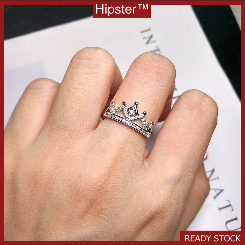 Hot Sale Classic Fashion Inlaid Diamond Crown Ring