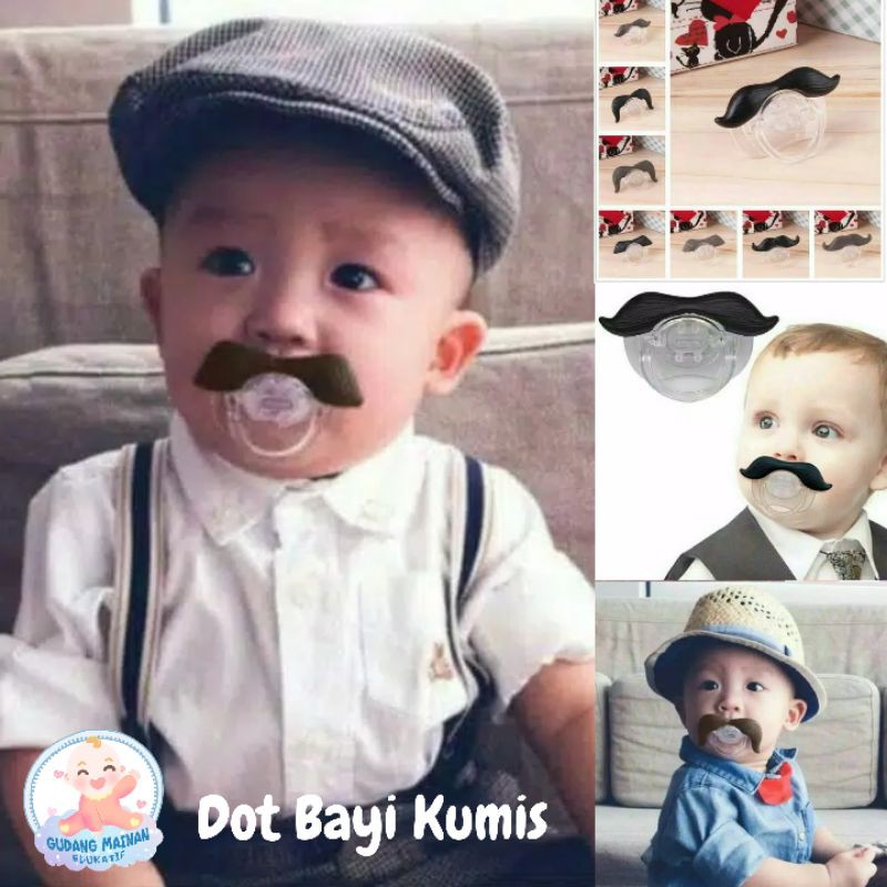 Dot Empeng Bayi Kumis dan Bibir Original Lucu