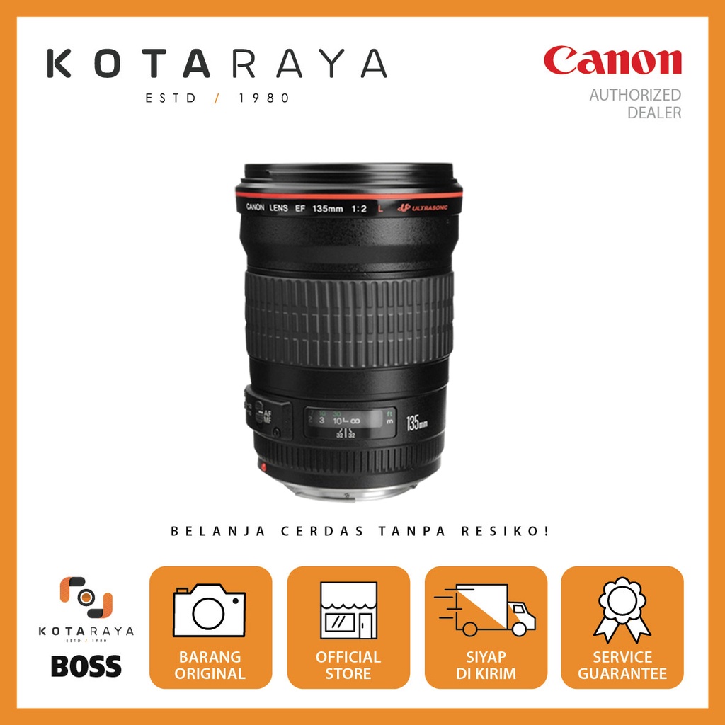 Canon EF 135mm F2.0 L USM/ Canon Lens EF 135mm F/2 L USM GARANSI RESMI