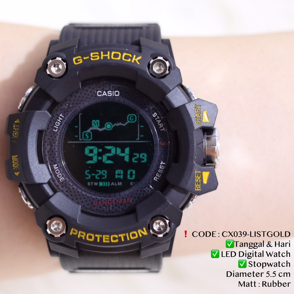 Jam tangan pria wanita CASIO DIGITAL GSHOCK limited stock new model anti air CX039