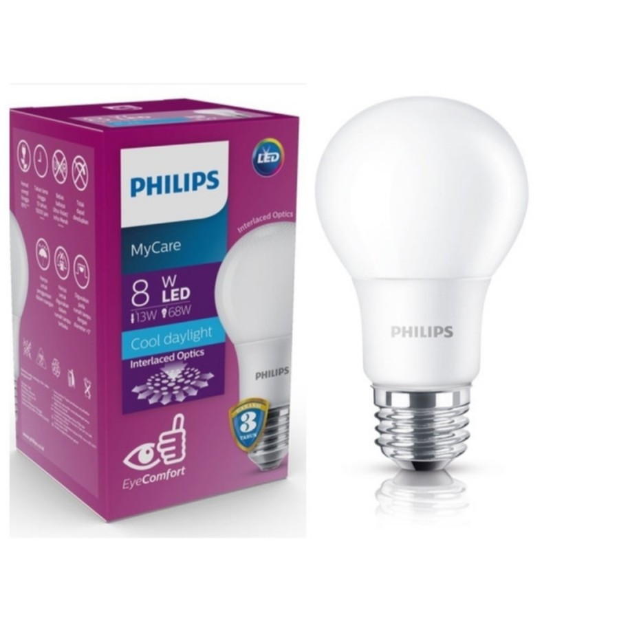 Lampu LED Philips 8 watt MyCare