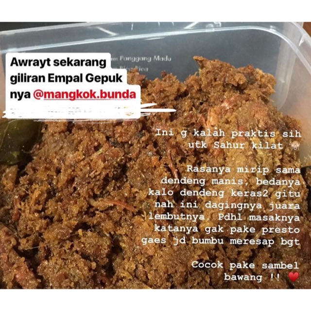 Resep Empal Gepuk Presto - Cocok untuk pelengkap nasi uduk ...