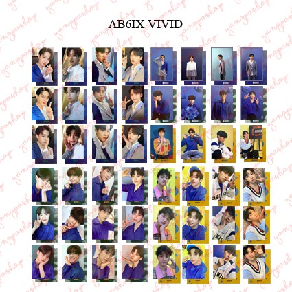 [READY / SET] AB6IX VIVID ABGI PHOTOCARD FAN MADE UNOFFICIAL YANGPASHOP DAEHWI WOOJIN DONGHYUN