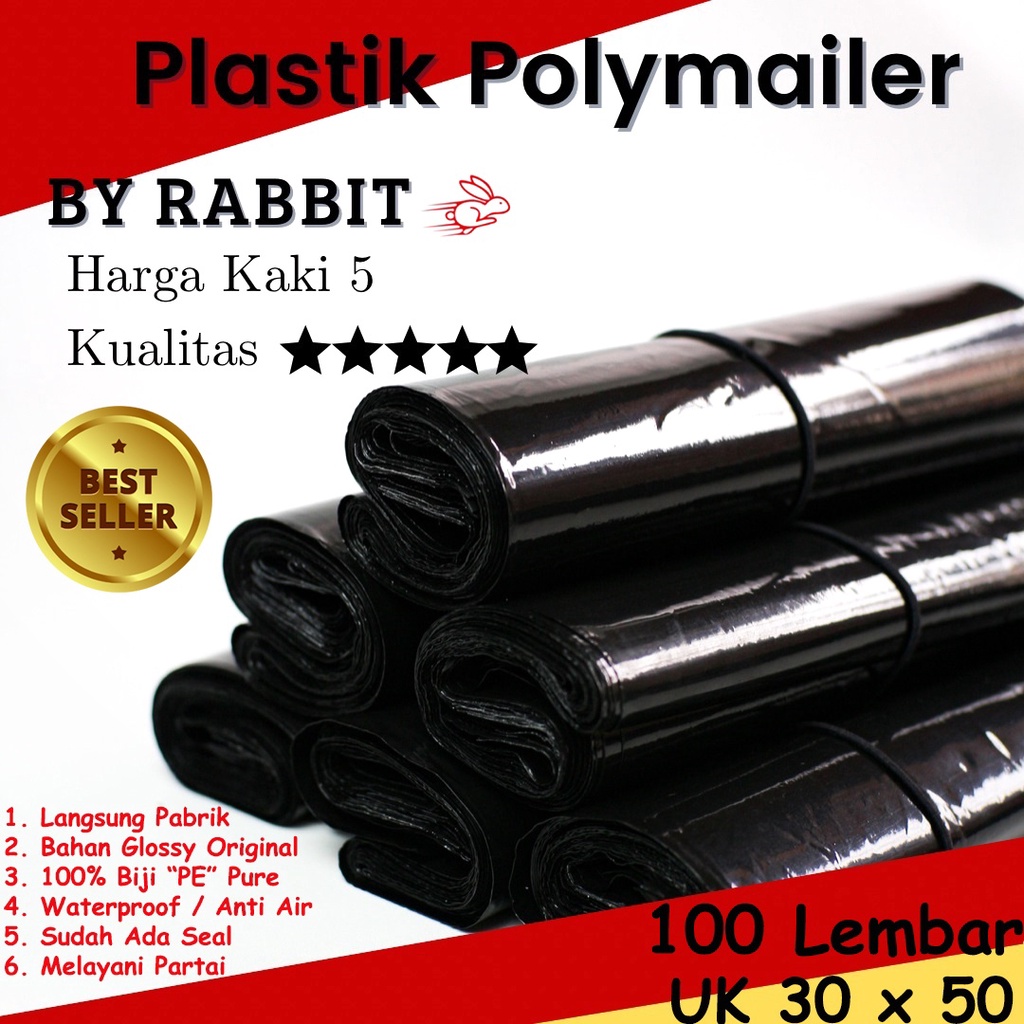 

Kantong Plastik Polymailer Hitam Glossy [30x50] Kantong Plastik Packing Online