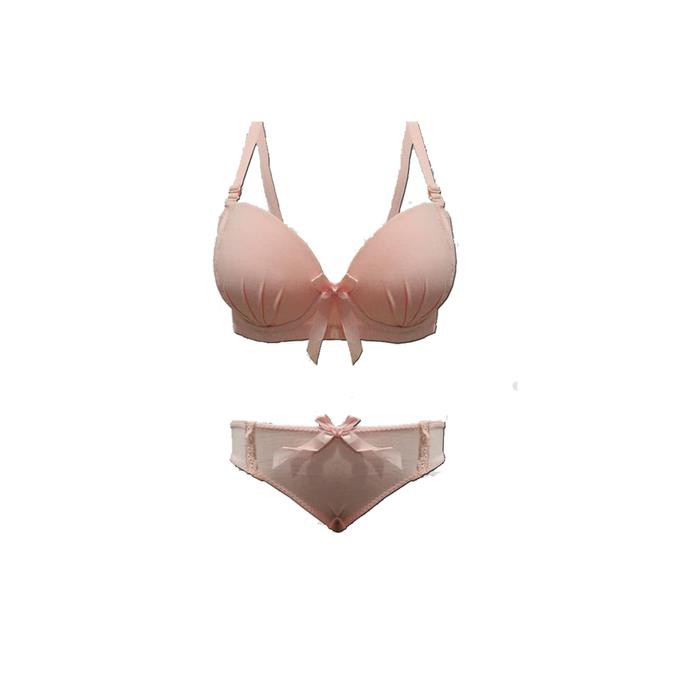 [[BISA COD]] You've Bra Set Shopman Salem 0148 Bh dan cd satu set pakaian dalam - Merah Muda, 34