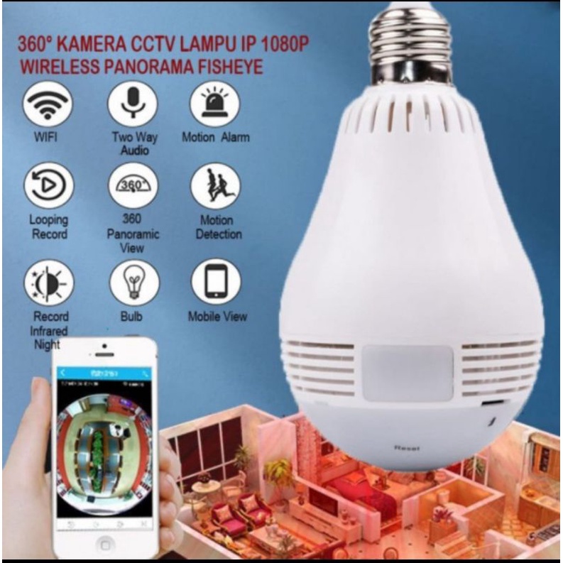 IP KAMERA CCTV BOHLAM V380PRO WIRELEES WIFI 1080P