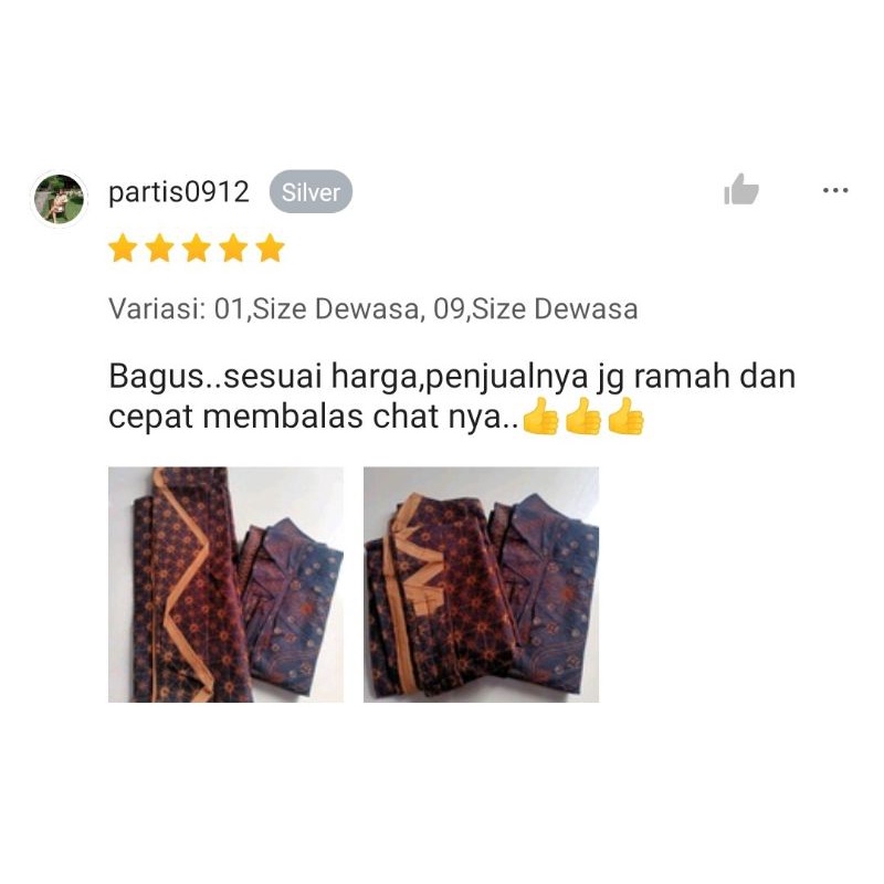 Kamen Cowok Motif Batik Bali / Lembaran Dan Kancut Setengah Jadi Bahan Katun Halus. Bu