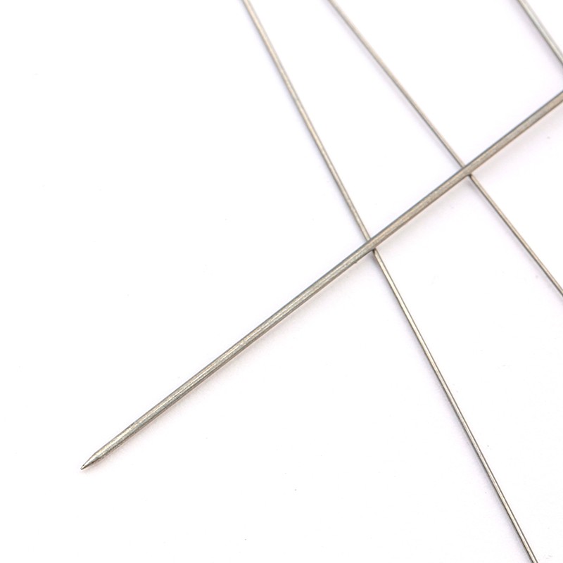Jarum Super Long Stainless Steel Openable Crochet Beading Tool 1 PC 27cm