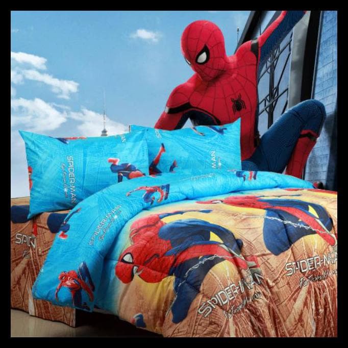 Sprei Spiderman & Hello Kitty Blanket Uk 120 request konsumen