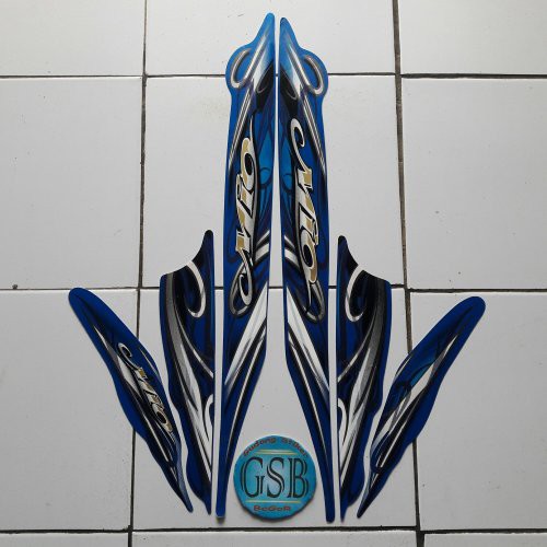 striping mio sporty 2010 biru