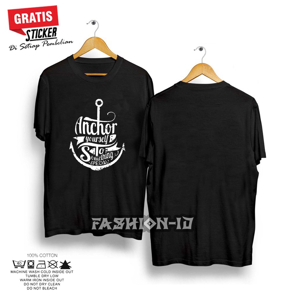 Baju Kaos ANCHOR JANGKAR NAKODA PELAUT Keren Pria Wanita Distro Kaos Pria Keren