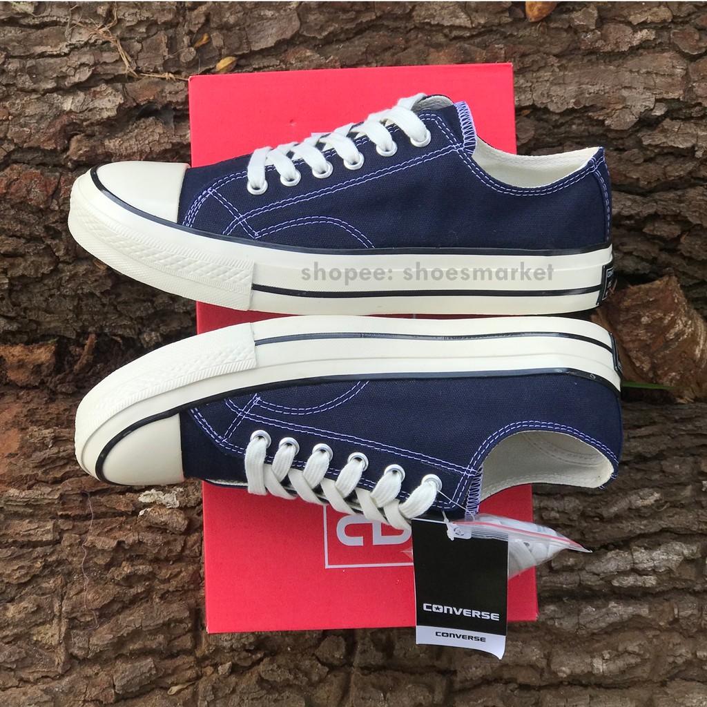 SEPATU CONVERSE 70S HIGH LOW NAVY ALL STAR CHUCK TAYLOR OBRAL MURAH