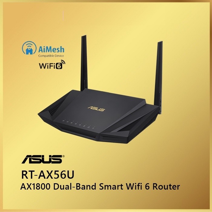 Asus RT-AX56U WiFi 6 Dual-Band Router AX1800 With AiMesh RTAX56U