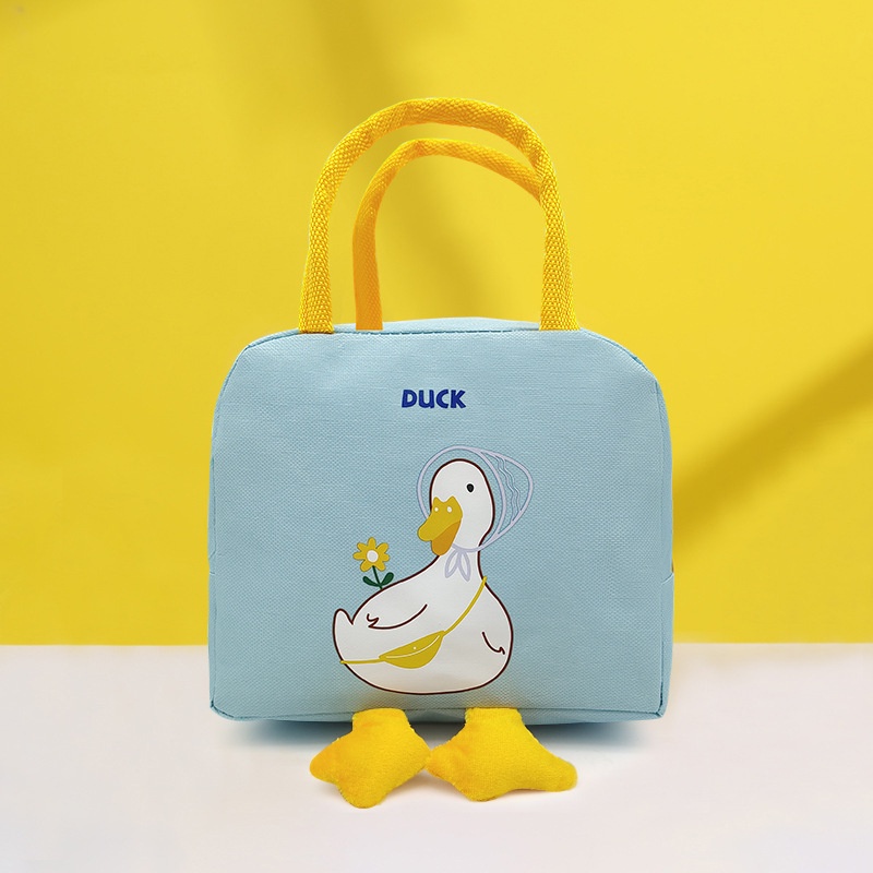 Lunch Bag Duck Tas Bekal Makan Anak Sekolah Dengan Aluminium Foil