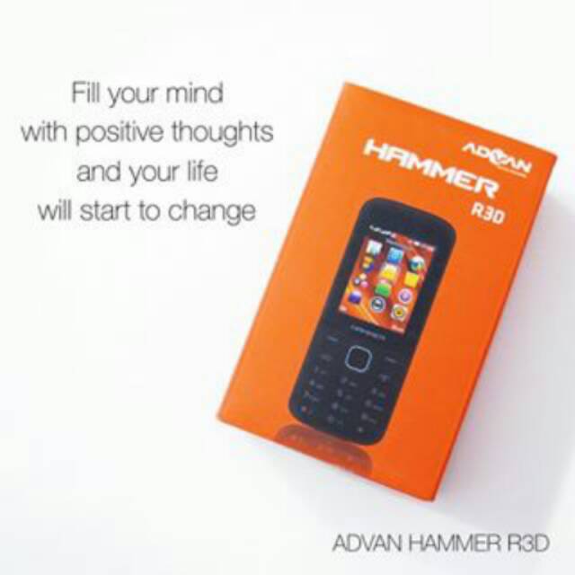 HP ADVAN HAMMER R 3 D / R3D DUAL SIM GARANSI 1 TAHUN