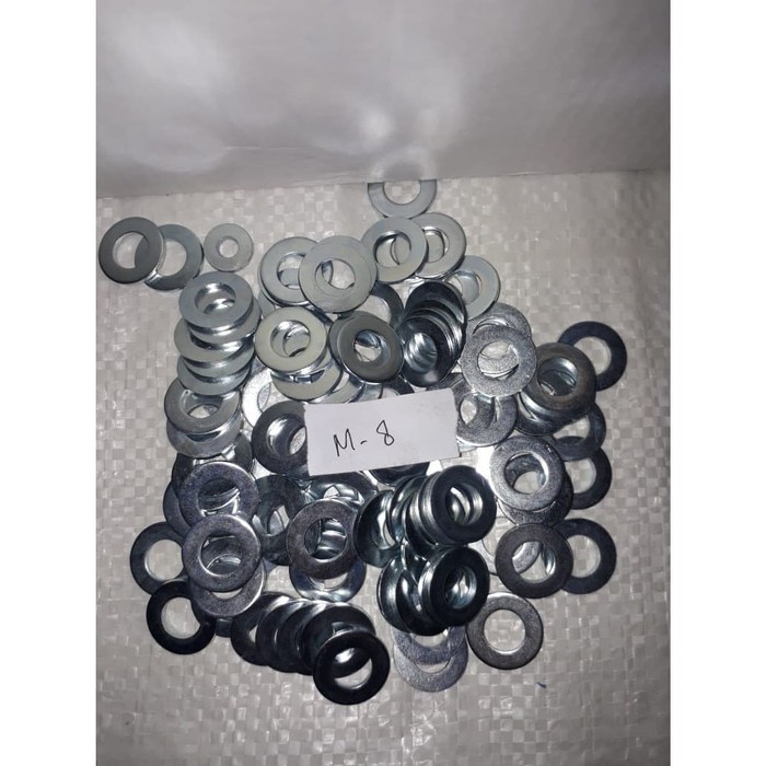 RING PLAT 8 MM (1 PAK = 100)