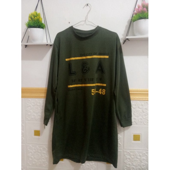 tunik hijau army