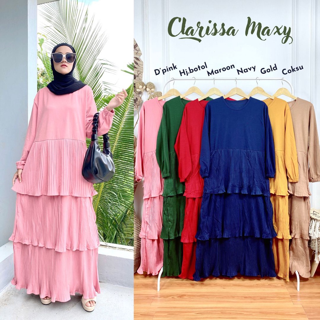 Gamis Polos Gamis Plisket