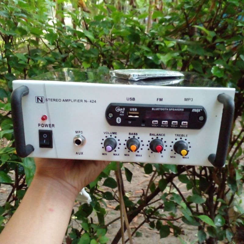 Rakitan Power Amplifier Bluethooth Dan mic untuk karaoke. Di Jaminnn Glerrrr