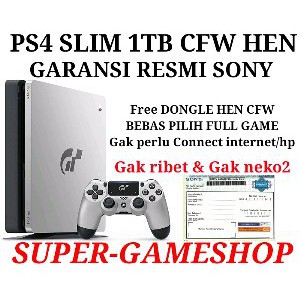 Dijual PS4 Slim 1TB Garansi Resmi Sony Full Game CFW HEN Diskon