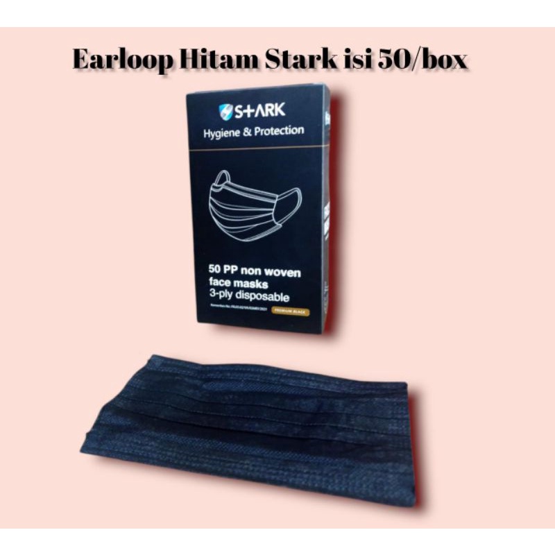 Masker Hitam Earloop