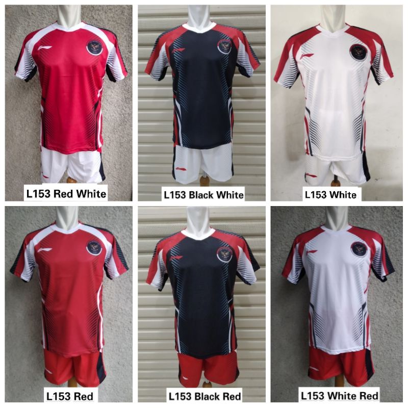 SETELAN Jersey Bulutangkis / Baju Badminton L153 Olimpiade Tokyo
