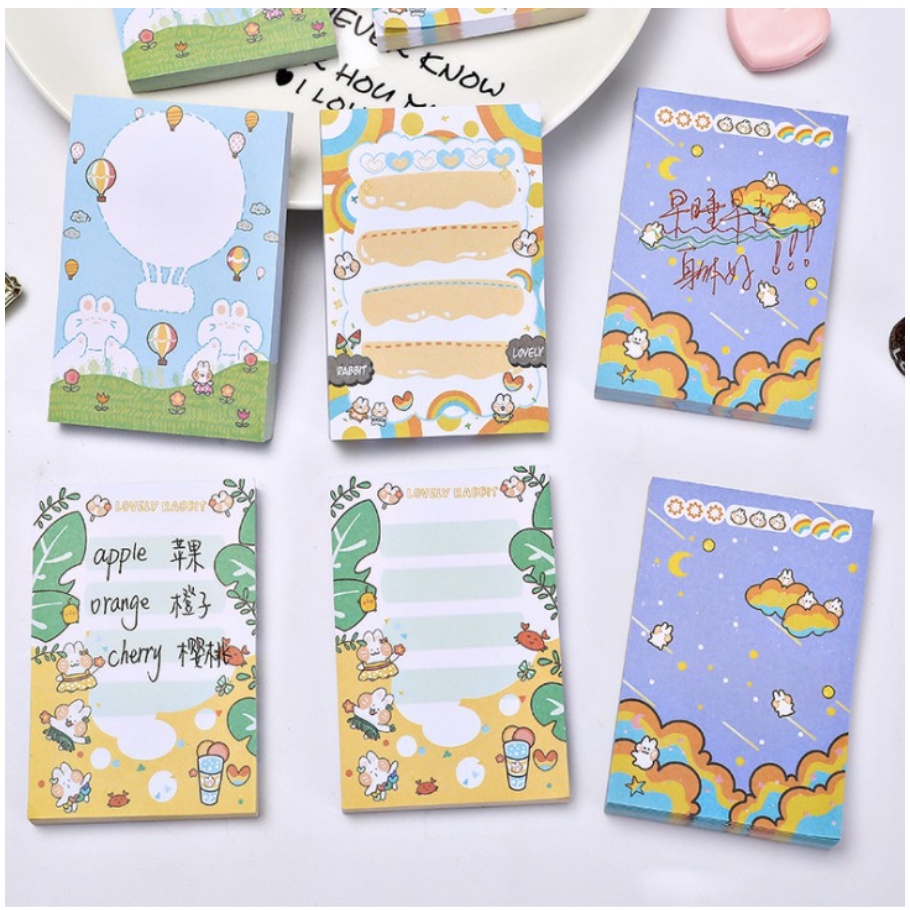 【GOGOMART】Sticky Notes Tempel / Memo Catatan Pembatas - Rabbit Kelinci