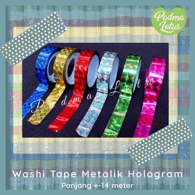 Washi tape Masking Tape selotip hologram