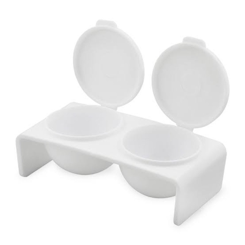 DAPPEN DISH plastic white / tempat wadah monomer akrilik acrylic monomer polymer