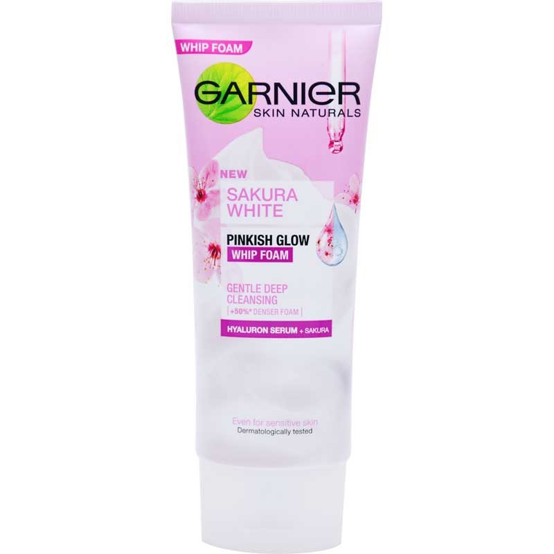 Garnier Sakura White radiance/pinkish glow Cleanser Foam 100ml