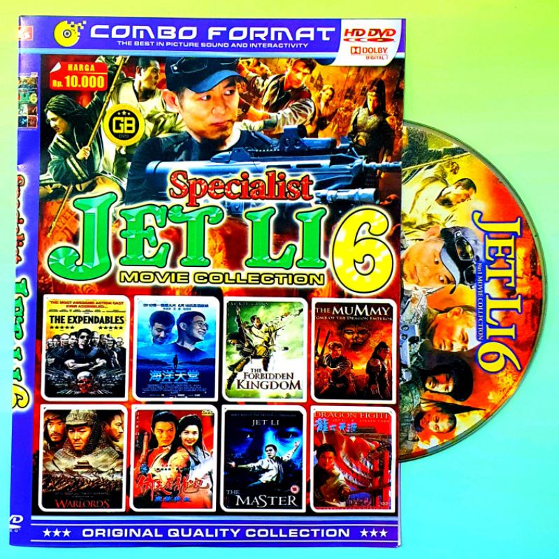 Kaset Video Film Action Silat Mandarin Koleksi Lengkap Film Jet Li 6