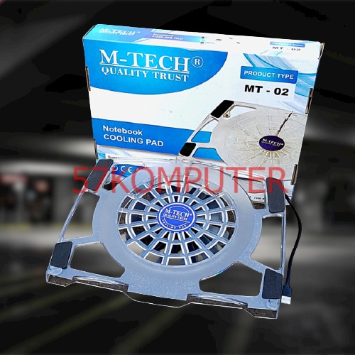 New ICE Cooling Pad Kipas Pendingin Laptop M-Tech MT-02 Fan Dengan Diameter Kipas 15CM Kipas Ukuran Besar