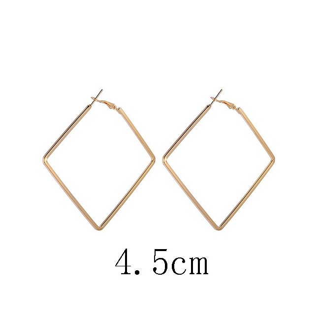 LRC Anting Tusuk Fashion Square Shape Decorated E8725X