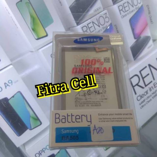 Battery Batre Batrei Baterai Samsung A20 A205 A205F EB-BA505ABU ORIGINAL