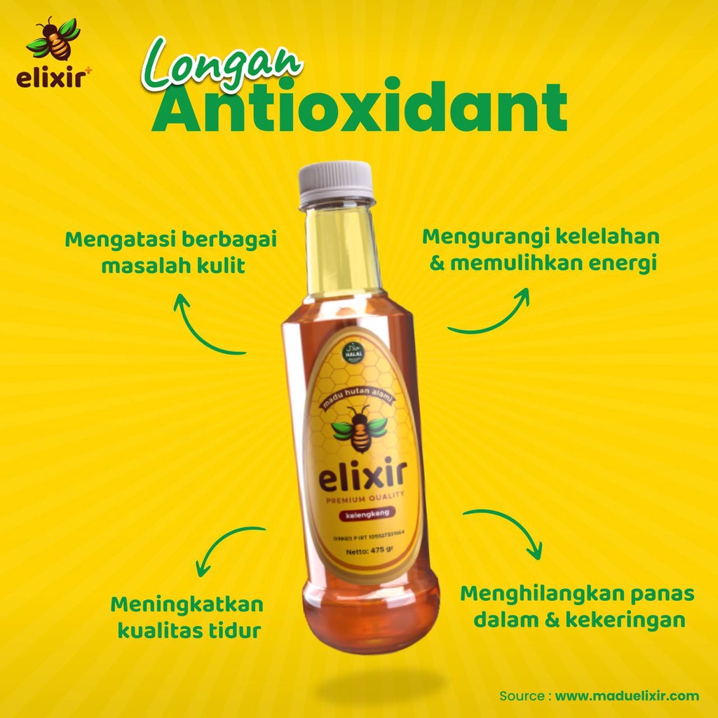 

Madu Murni Asli 100% Elixir Original Madu Antioxidant Madu Kelengkeng/Longan 475gr [ Open Reseller ]