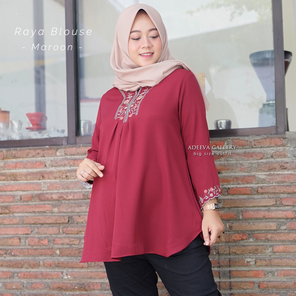 ADEEVA Raya Blouse Jumbo Original 5 Ukuran