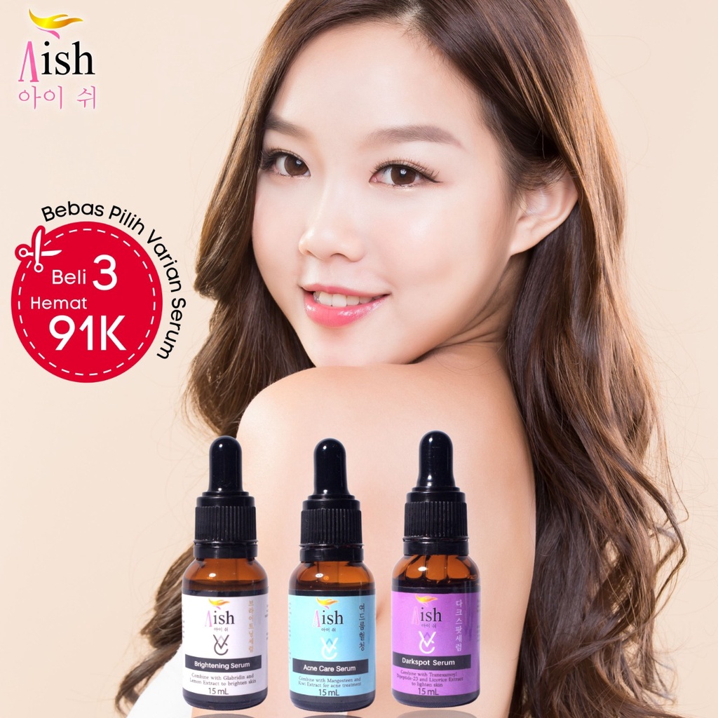 Paket 3 Serum (Bebas Pilih Varian) Aish Korean Serum
