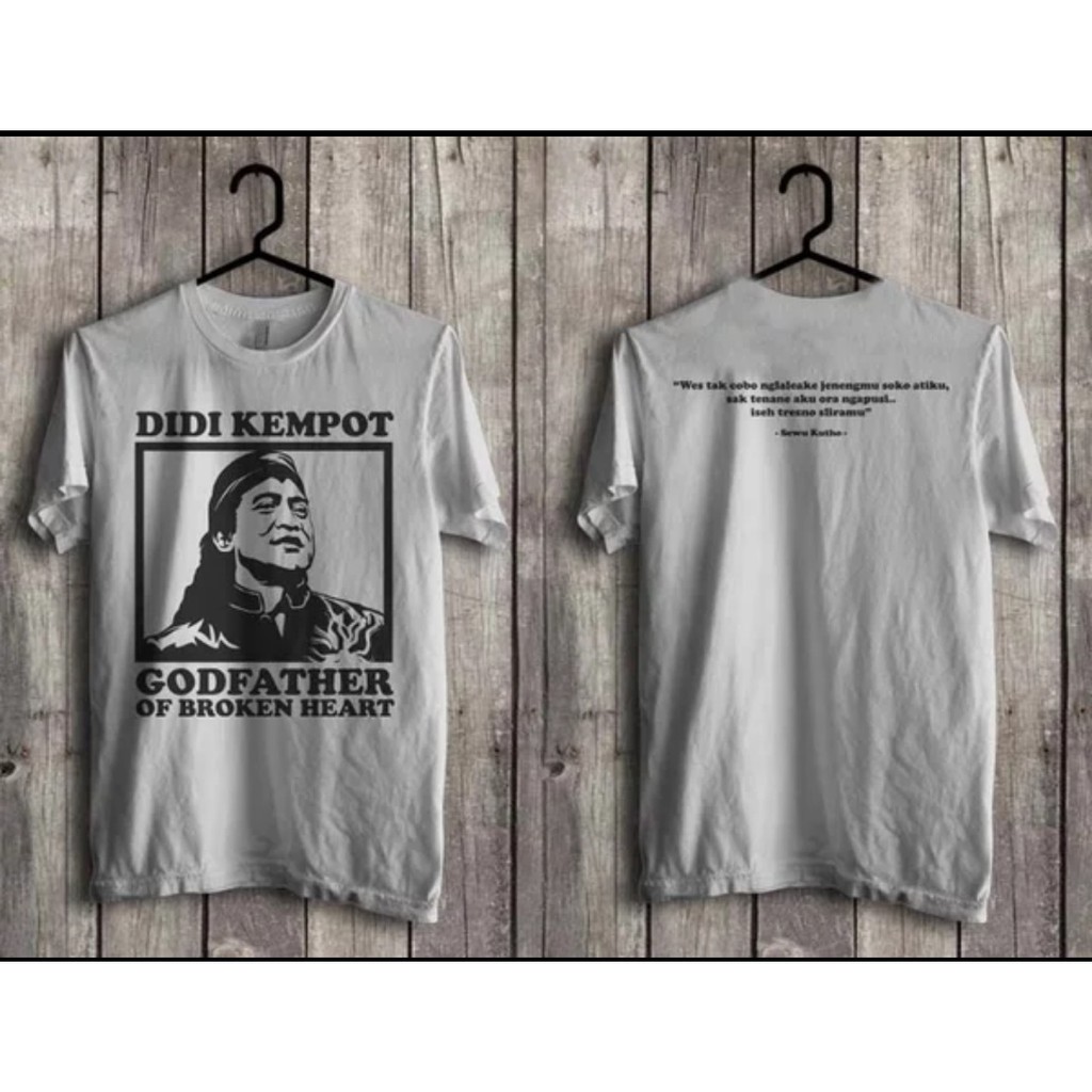 Kaos Baju Atasan Penyanyi Legend Didi Kempot Putih XS - 6XL