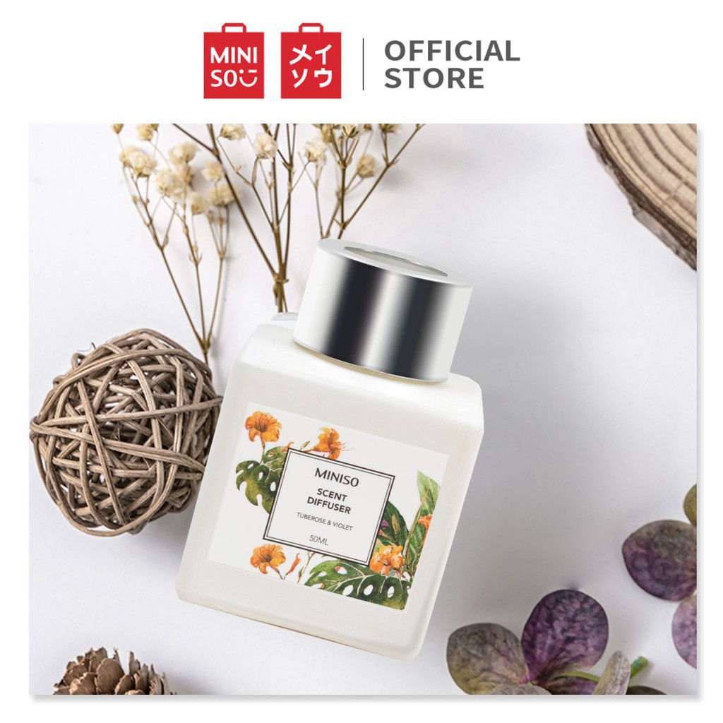 Miniso Official Sewangi Pengharum Ruangan Marble Series Aroma Scent/Scent Diffuser-Tuberose & Violet