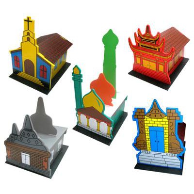 Maket Rumah Ibadah 3D SET