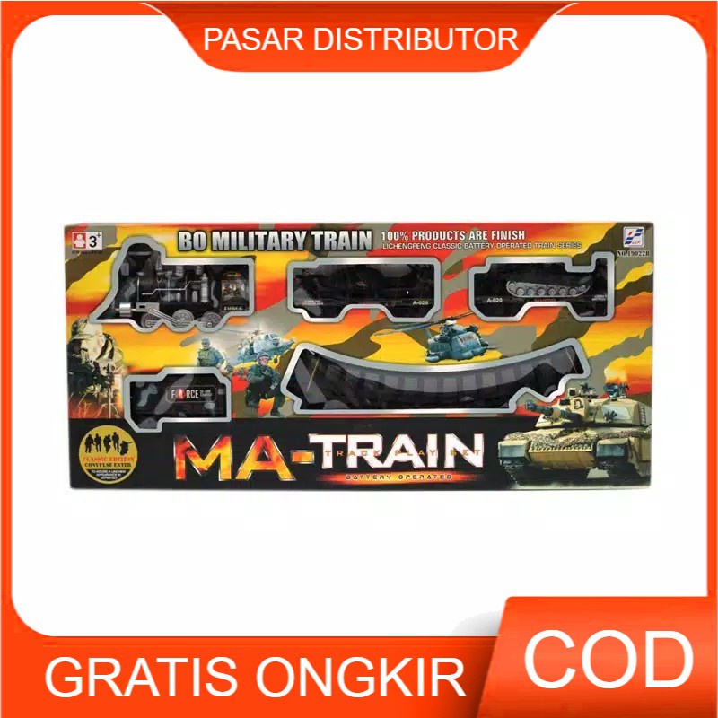 Mainan Anak Set Kereta Api Tentara Militer - Military Train - Mainan Kereta Api - Mainan Anak MA Train