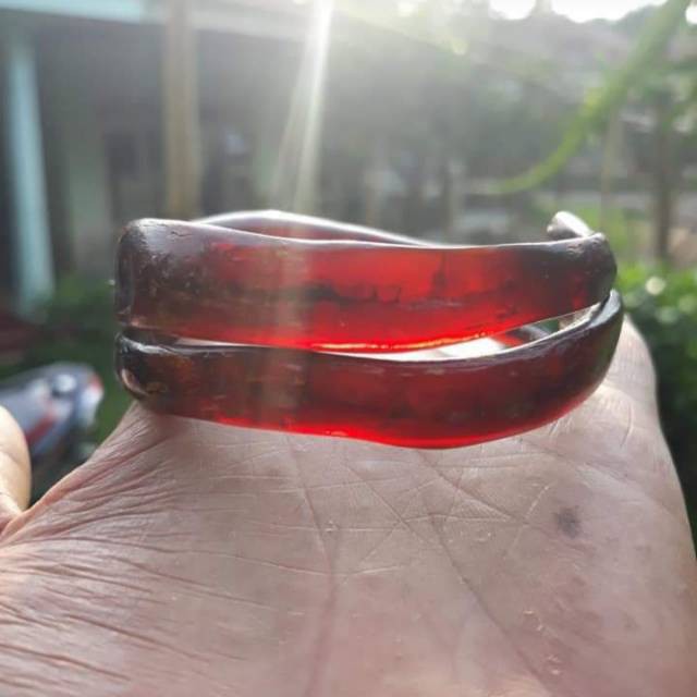 Gelang Akar bahar merah kristal ORI