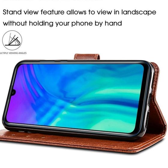 Leather Flip Case  Vivo Y21 2021 / Vivo Y21s 2021  ~ Flip Wallet Case Kulit - Chasing Dompet Cover L