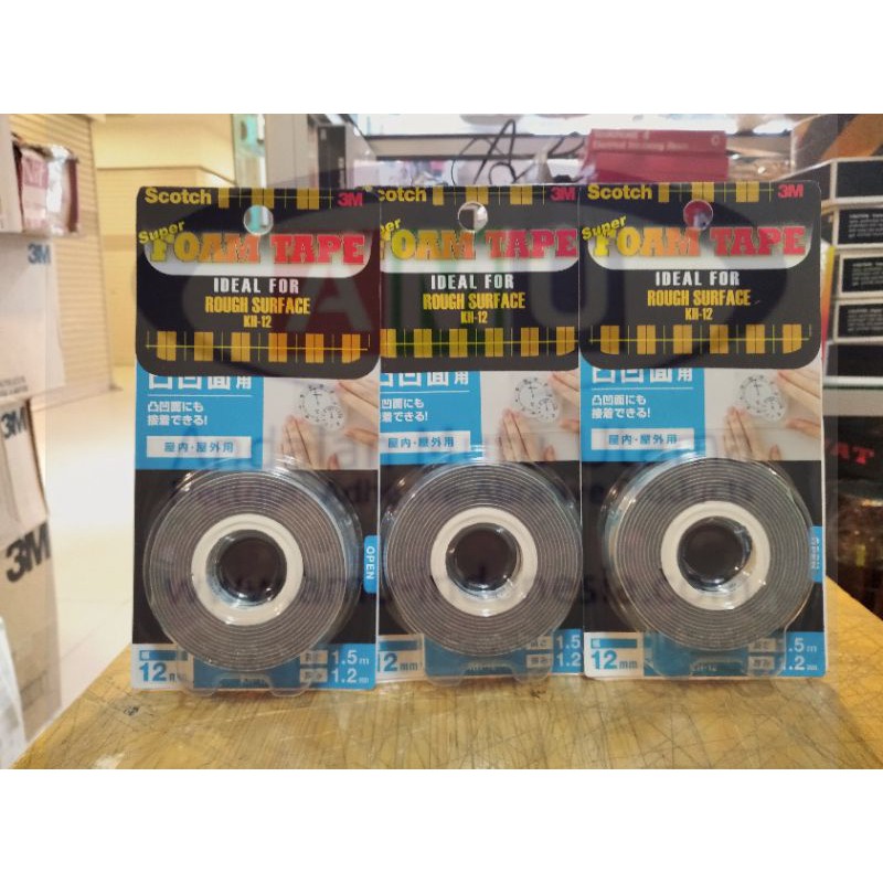 

Double Tape Super Strong for Rough Surface Daya Rekat Terkuat 3M Scotch KH-12
