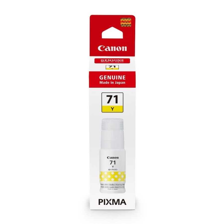 TINTA CANON GI-71 CYAN MAGENTA YELLOW / TINTA CANON GI71 BIRU MERAH KUNING ORIGINAL RESMI