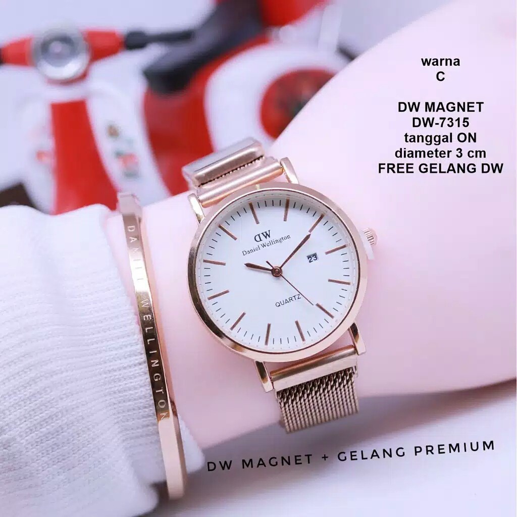 DW E7315 MAGNET FREE GELANG DW jam tangan wanita